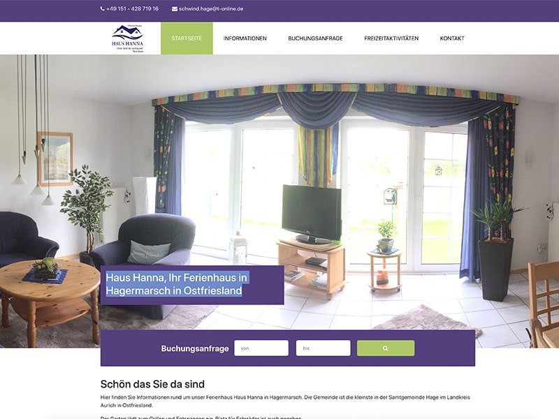 Haus Hanna, Ihr Ferienhaus in Hagermarsch in Ostfriesland